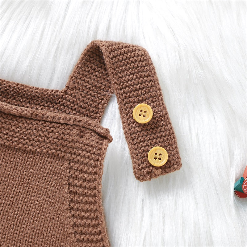 Cute Christmas Knit Baby Romper