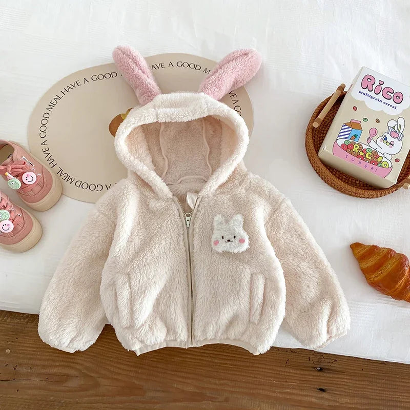 Bunny Plush Hooded Jacket