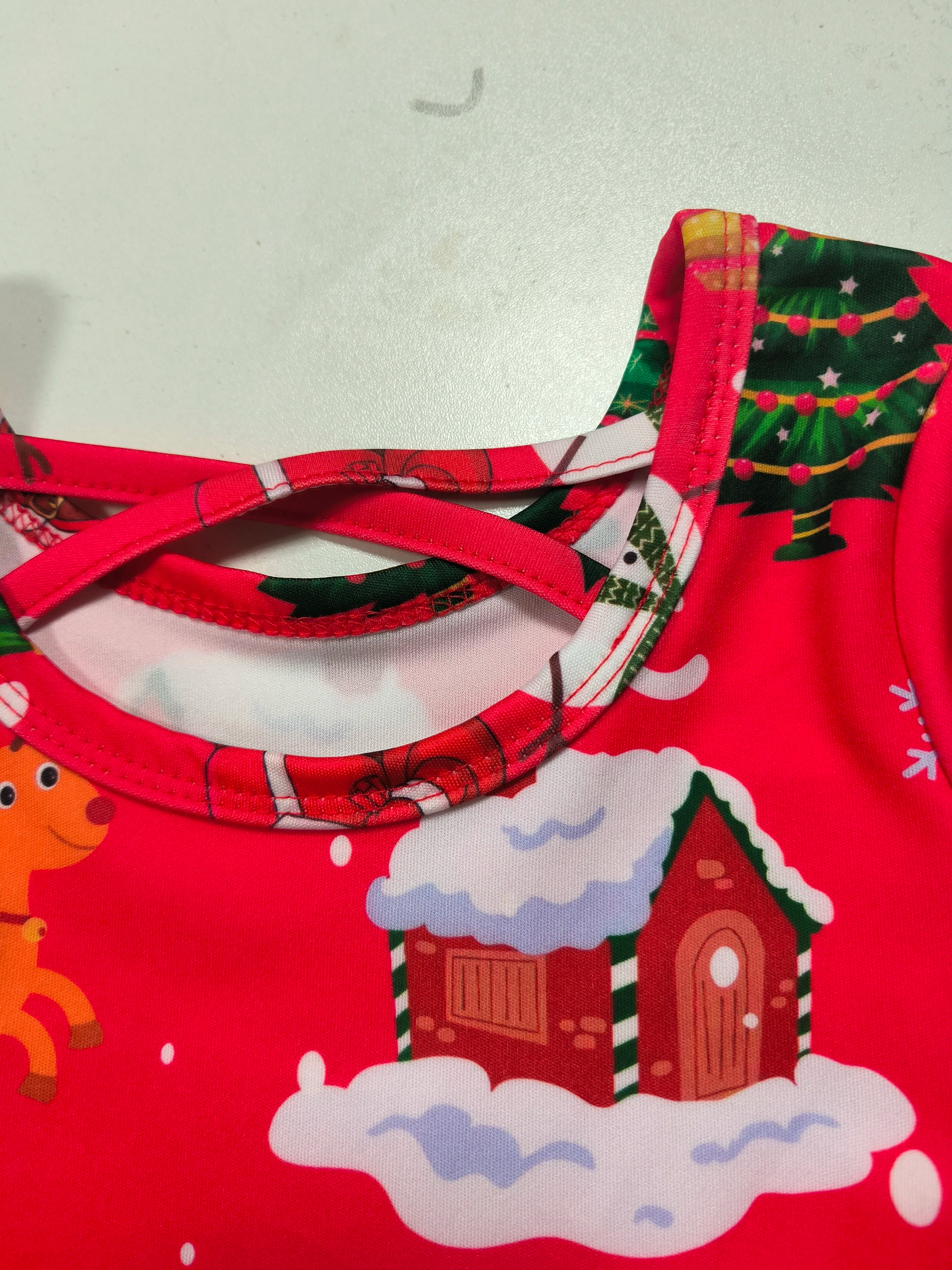 Red Winter Party Dress for Girls