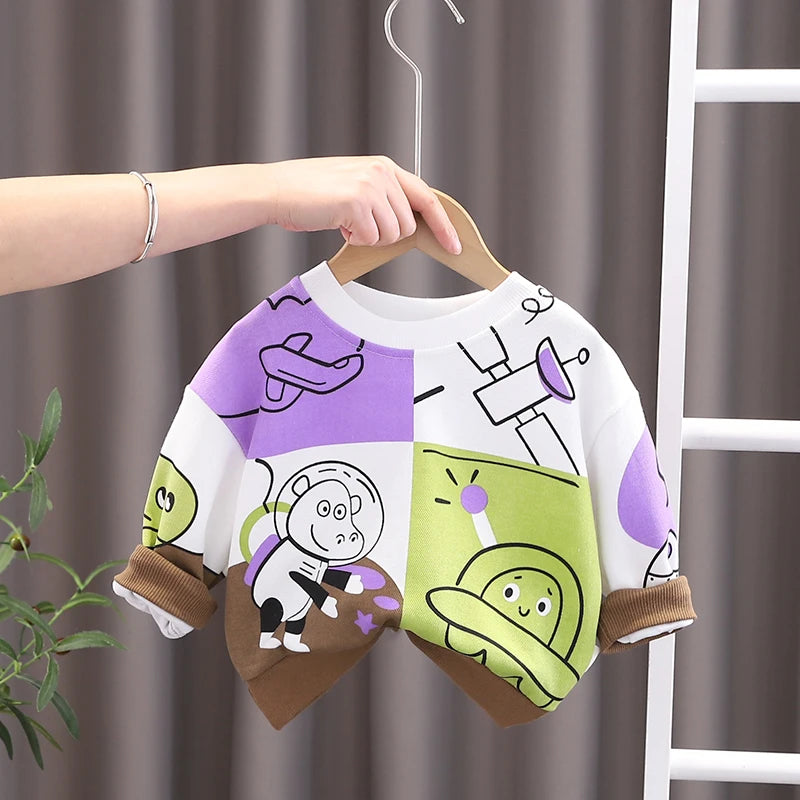 Baby Colorful Cartoon Pullover