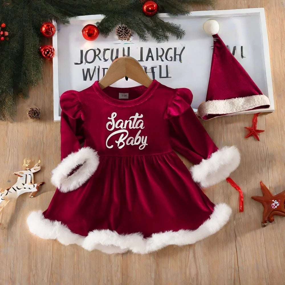 MOMSTAG My First Christmas Baby Girl Dress