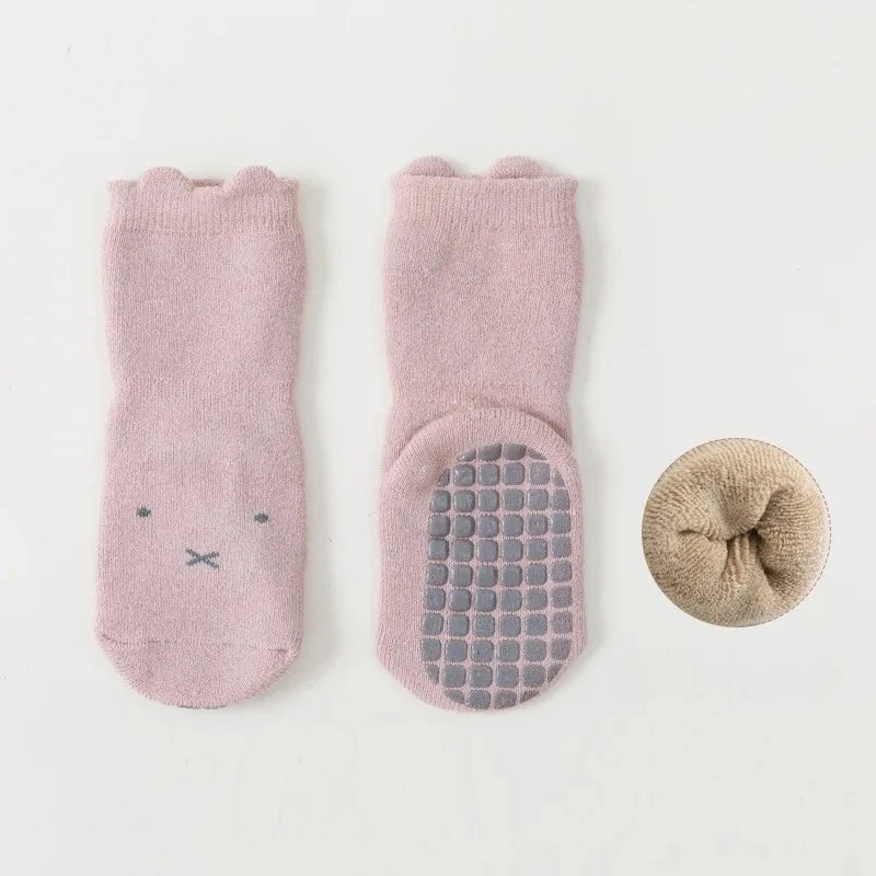 Cute Anti-slip Winter Cotton Kids Baby Socks