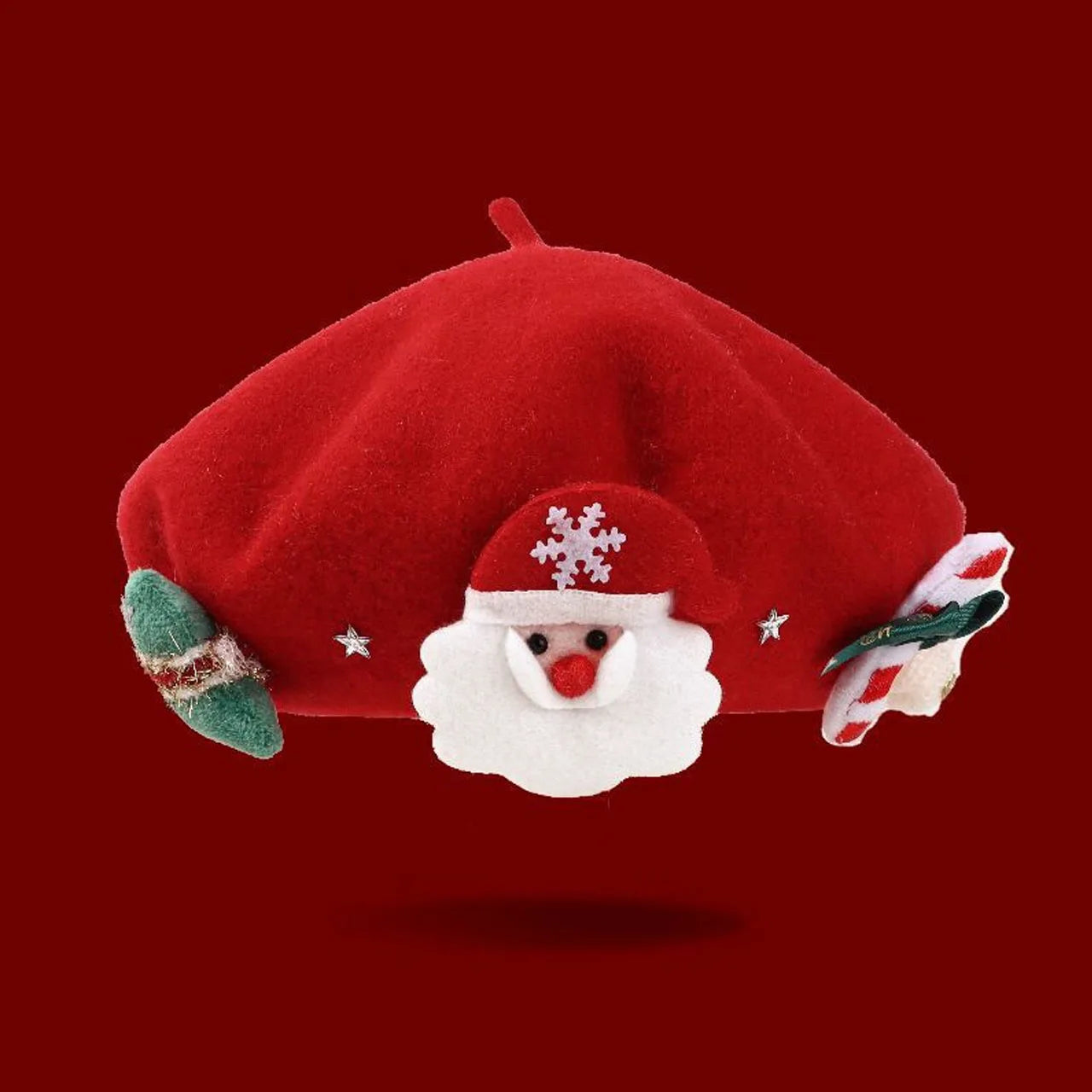 Kids Santa Beret – Winter Woolen Cap