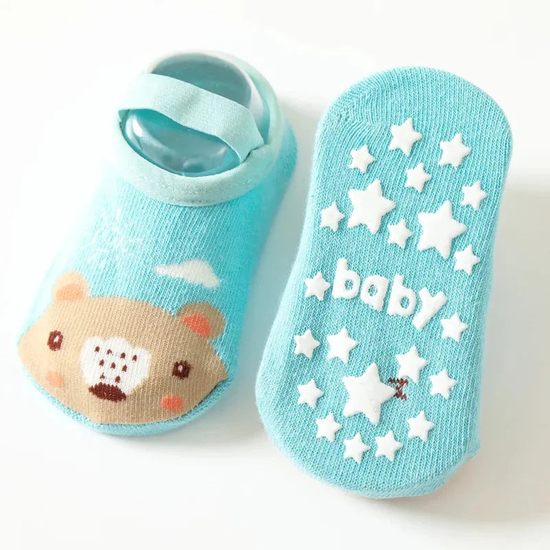 Non-Slip Soft Cotton Socks for baby boys and girls