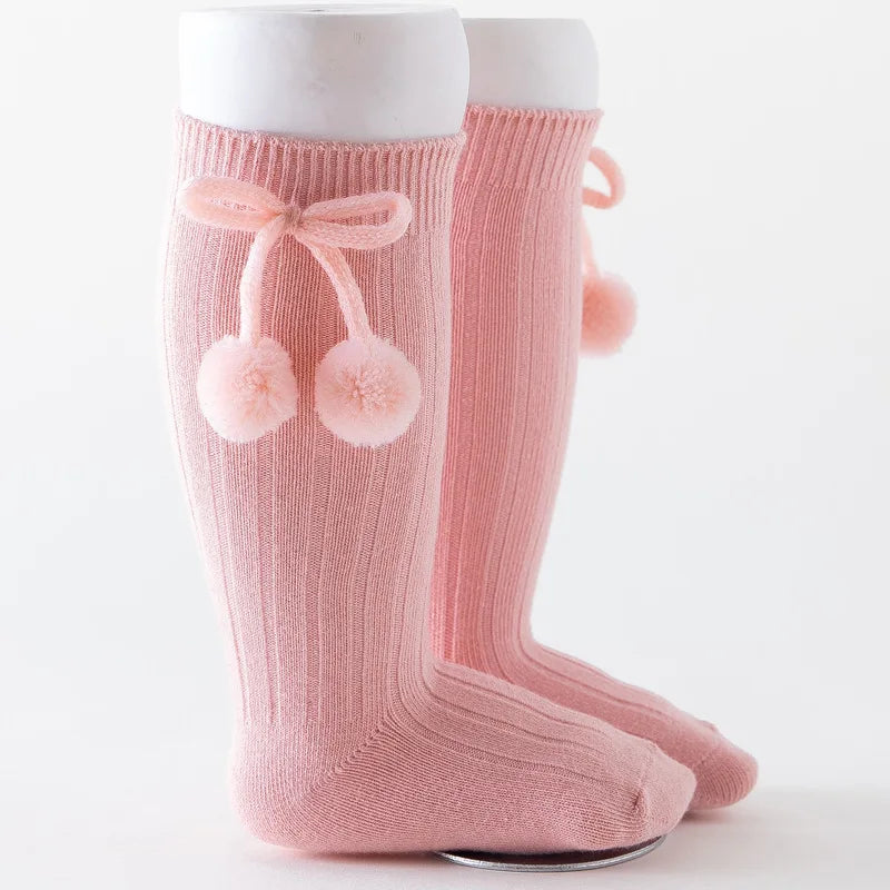 MOMSTAG Baby Girl Winter Kawaii Princess Knee High Socks