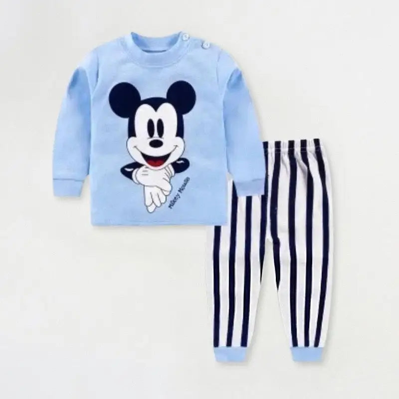 Kids Cotton Mickey Pajama Set